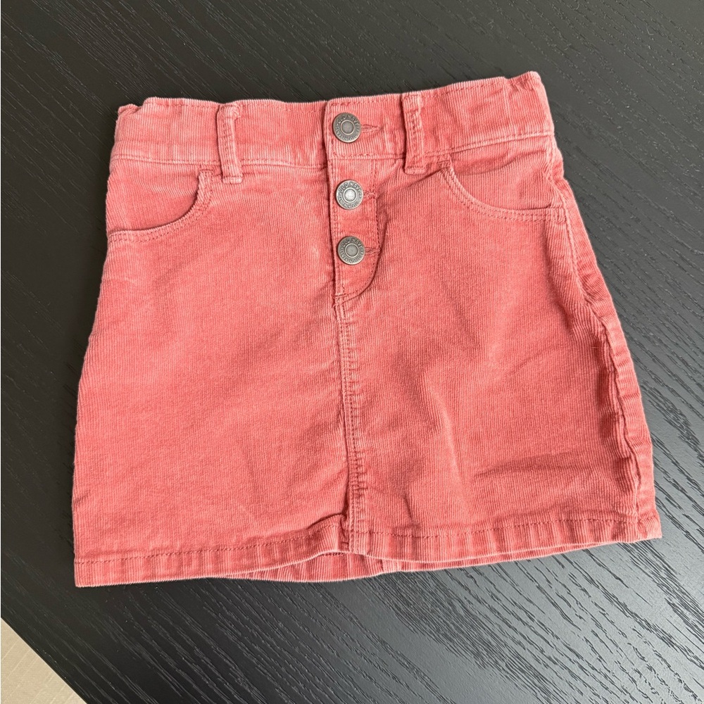 Adorable corduroy skirt in burnt orange